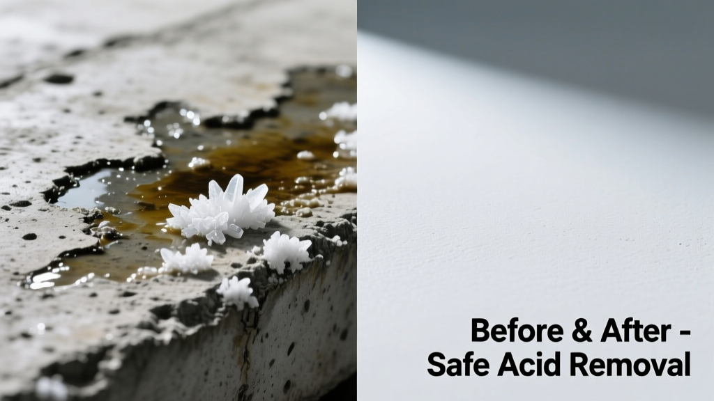 How to Remove Battery Acid from Concrete Safely