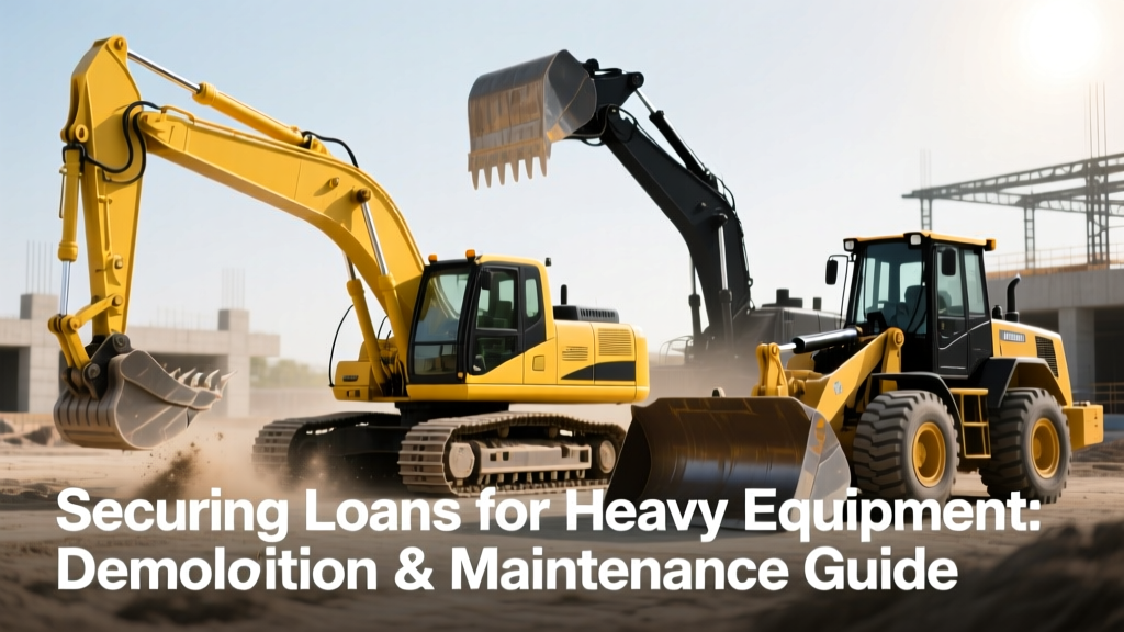 Securing Loans for Heavy Equipment: Demolition Maintenance Guide