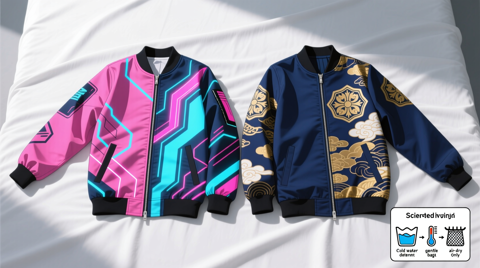 how to wash reversible anime jackets without fading