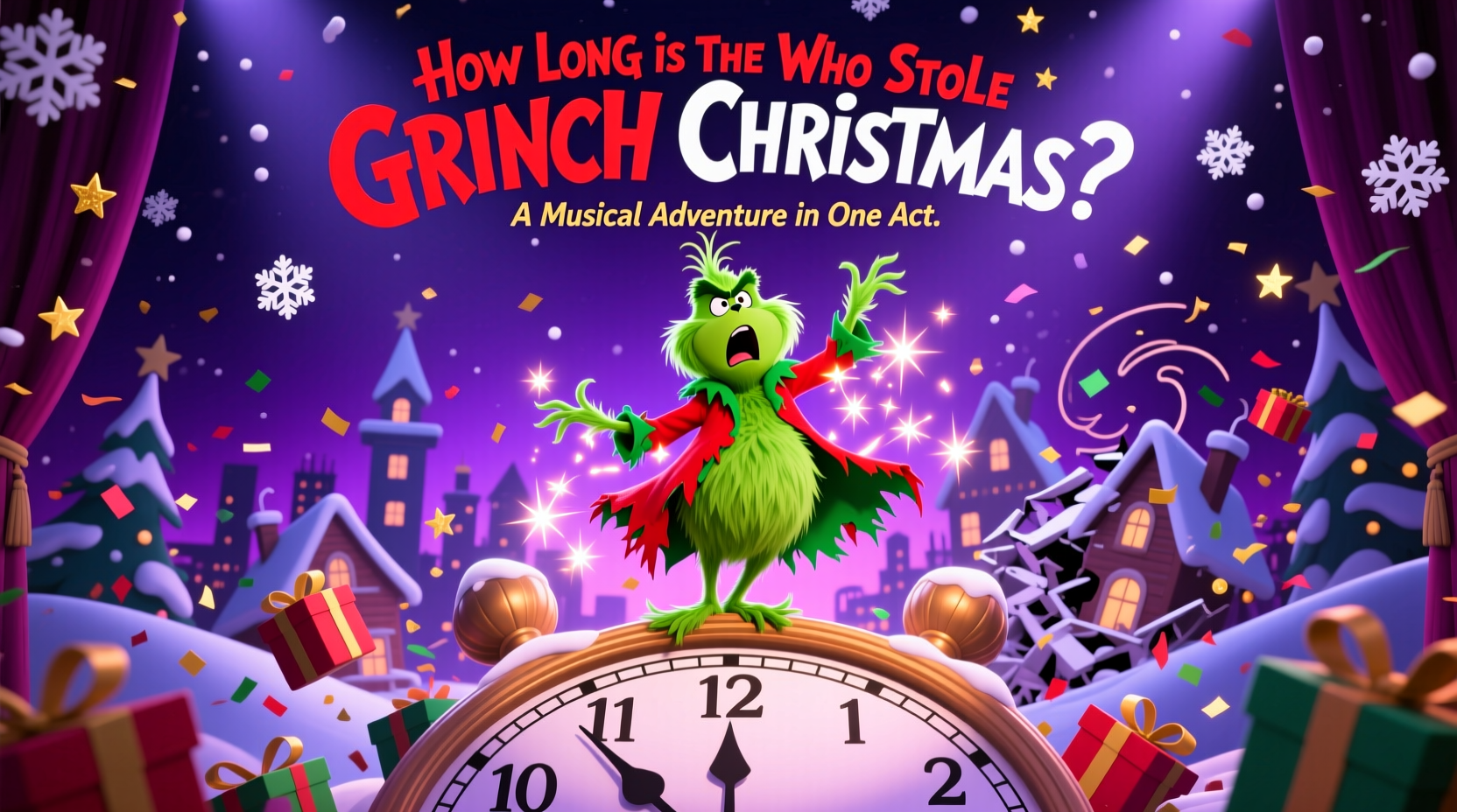 how long is the grinch stole christmas musical