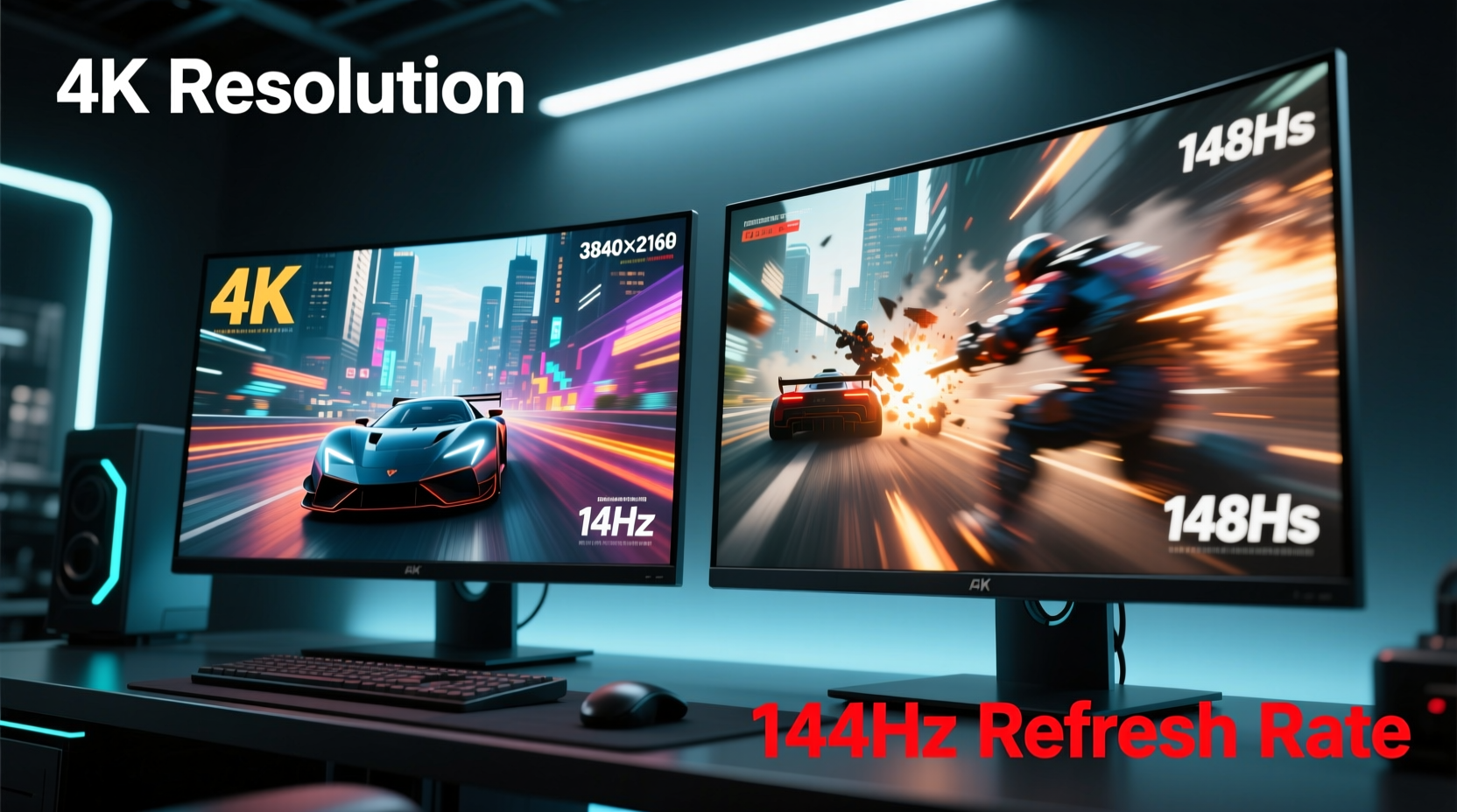 4k monitor vs 144hz monitor prioritizing resolution or speed for gaming