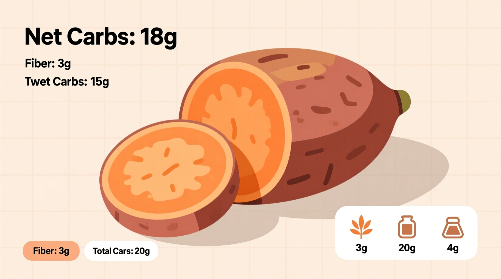 Net Carbs in Sweet Potato: Complete Nutritional Guide