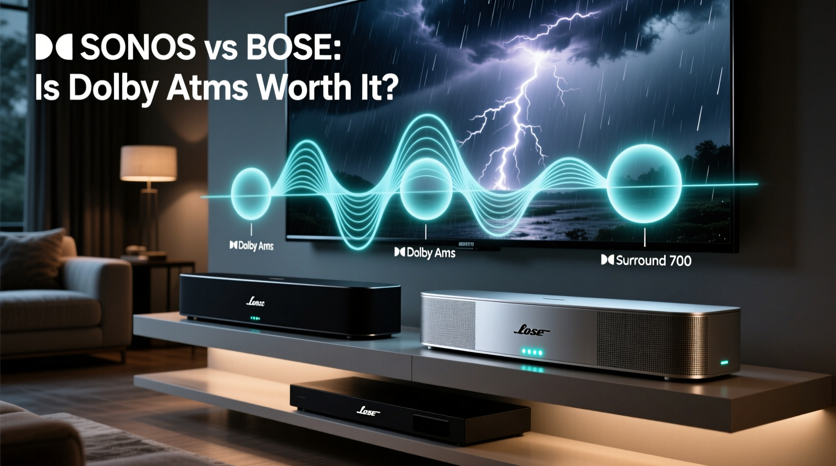 sonos vs bose soundbar is the dolby atmos immersion worth the setup