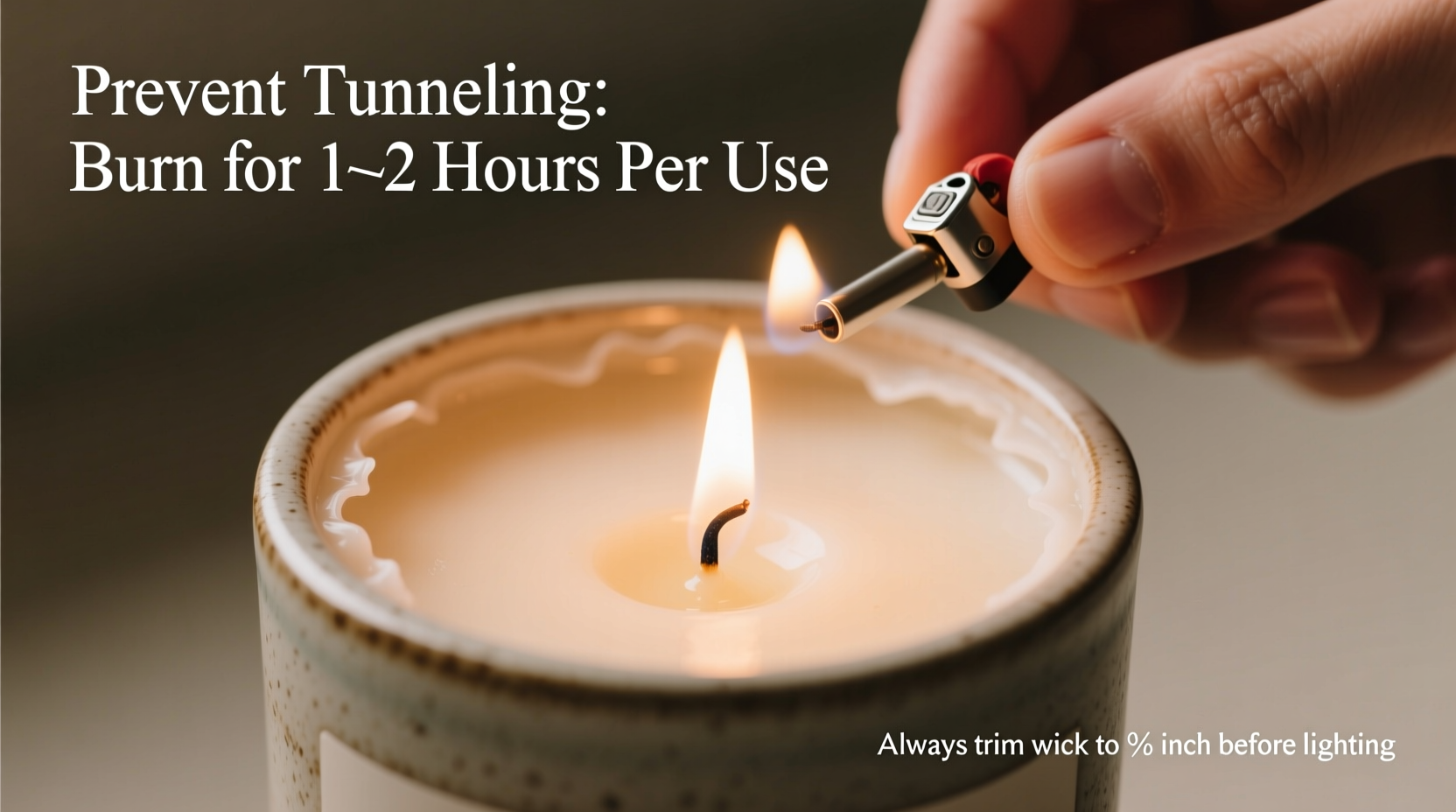how to keep candles from tunneling using proper burn techniques every time