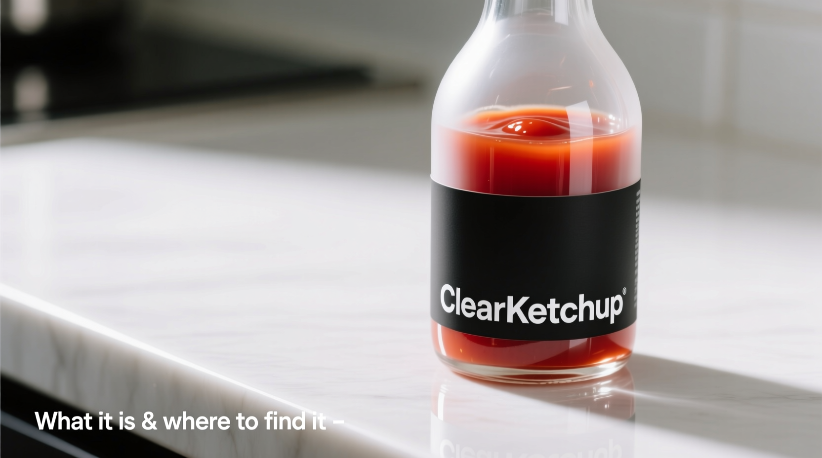 transparent tomato ketchup what it is and where to find it