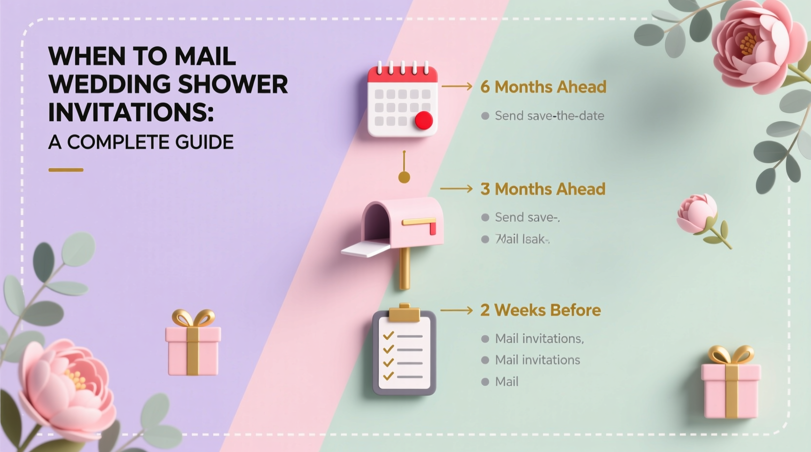 when to mail wedding shower invitations