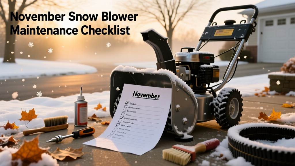 November Snow Blower Maintenance Checklist