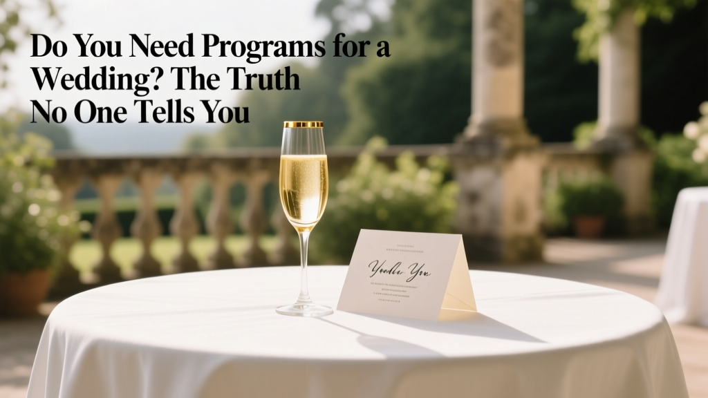 Do You Need Wedding Programs? (2026)