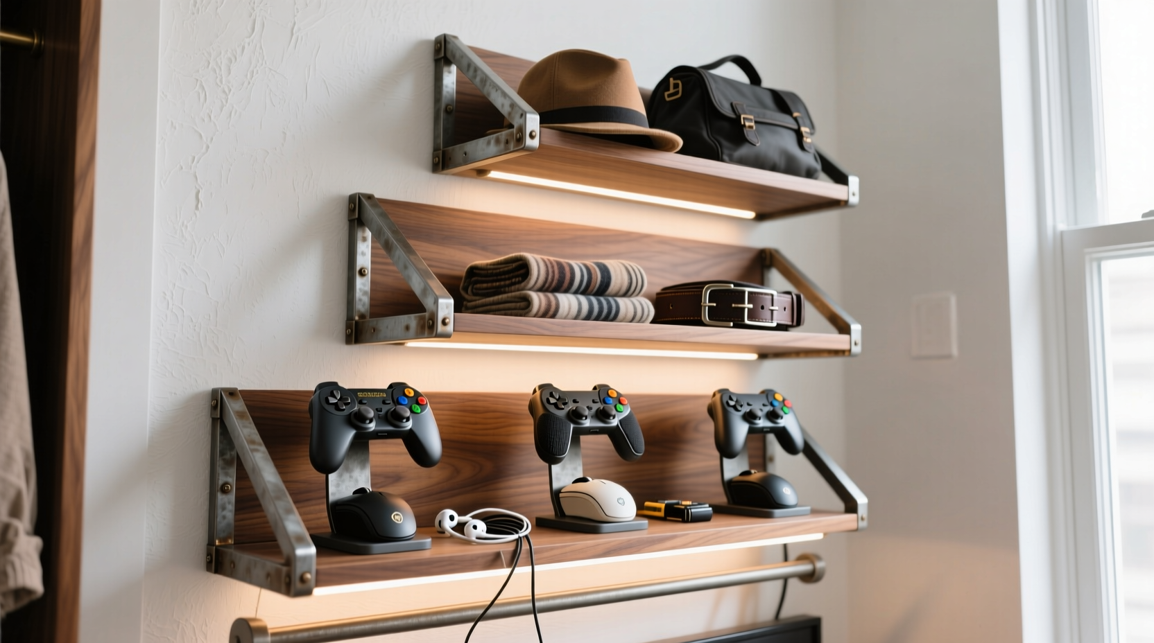 closet organization tips repurpose gaming stands