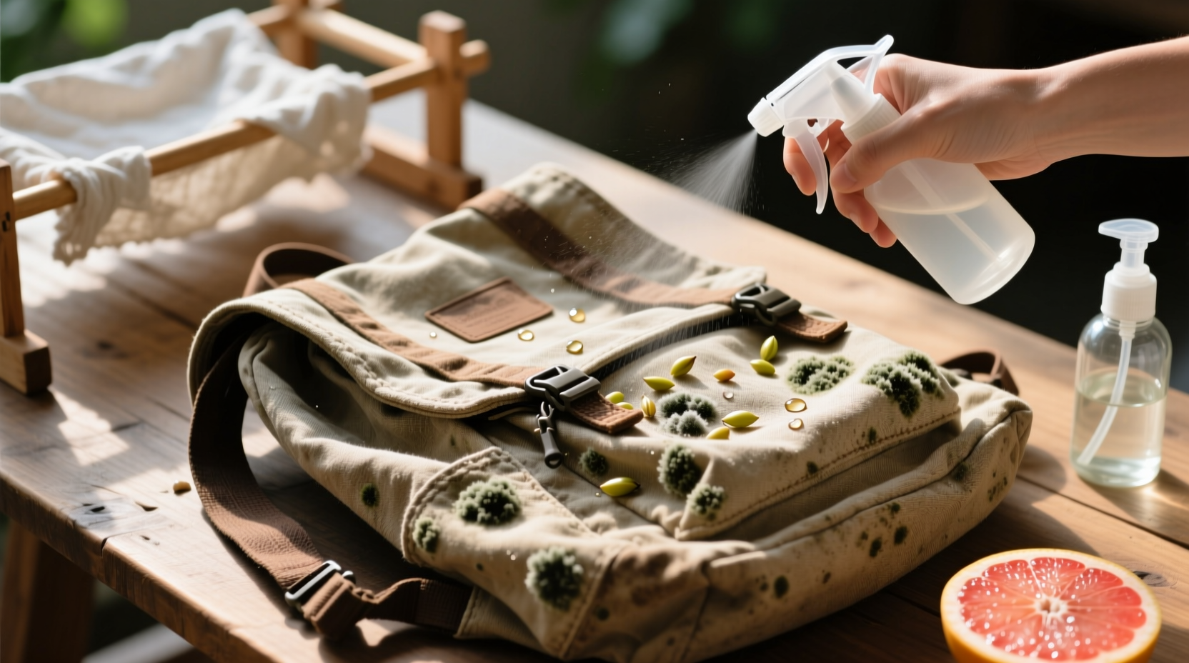 eco friendly mildew removal for canvas backpacks