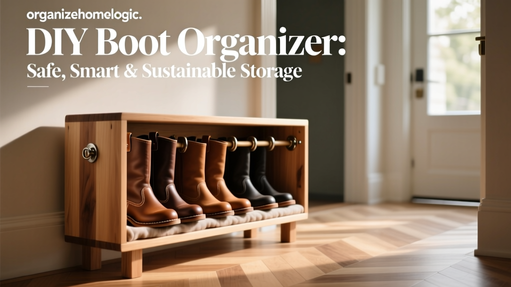 DIY Boot Organizer: Safe, Smart & Sustainable Storage