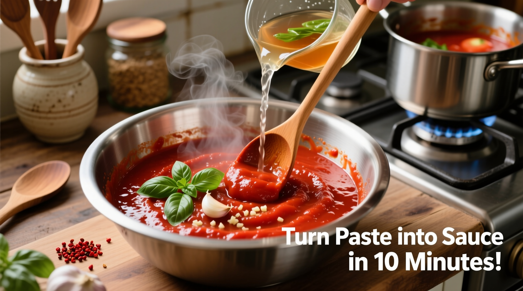 How to Turn Tomato Paste Into Sauce: 4-Ingredient Method