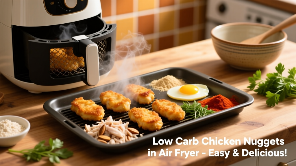 Low Carb Chicken Nuggets in Air Fryer (Easy!)