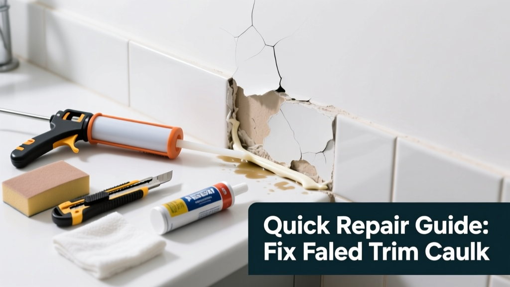 Fix Failed Trim Caulk in Bathroom: Quick Repair Guide