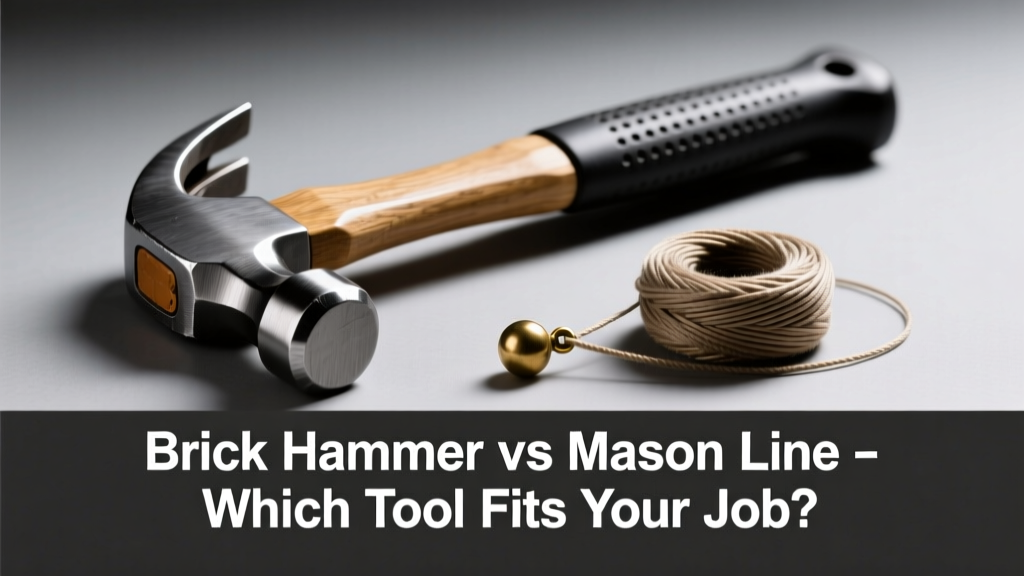 Brick Hammer vs Mason Line: Which Tool Fits Your Job?