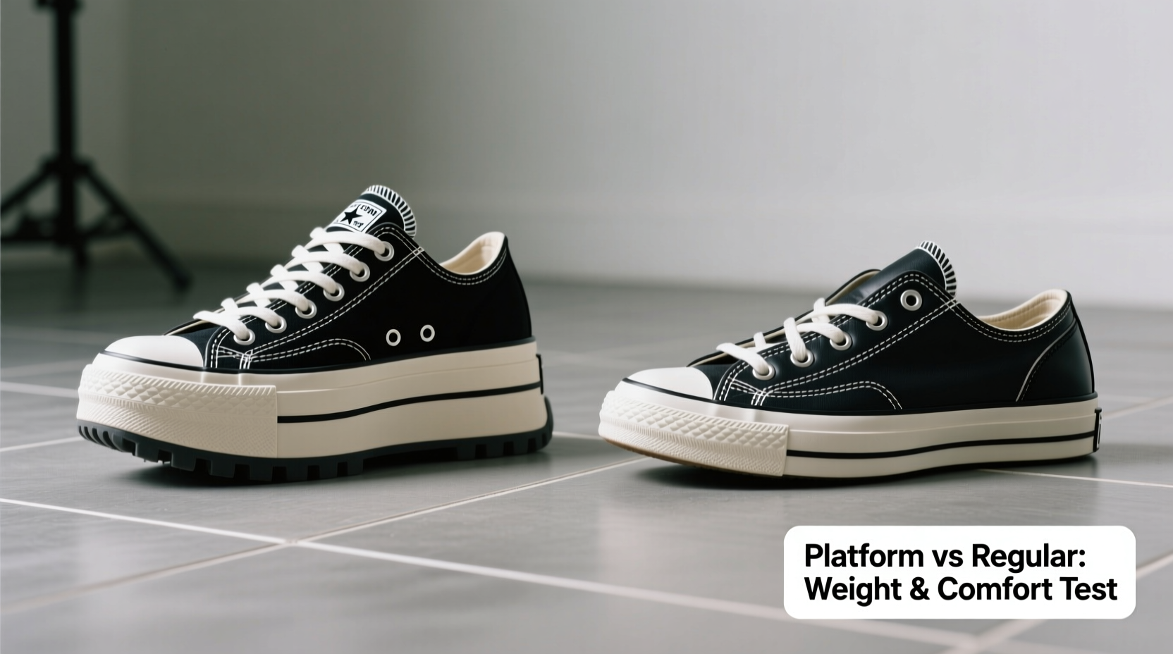 platform converse vs regular chucks are they heavier to walk in