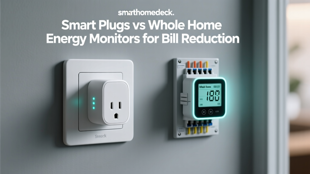 Smart Plugs vs Whole Home Energy Monitors for Bill Reduction