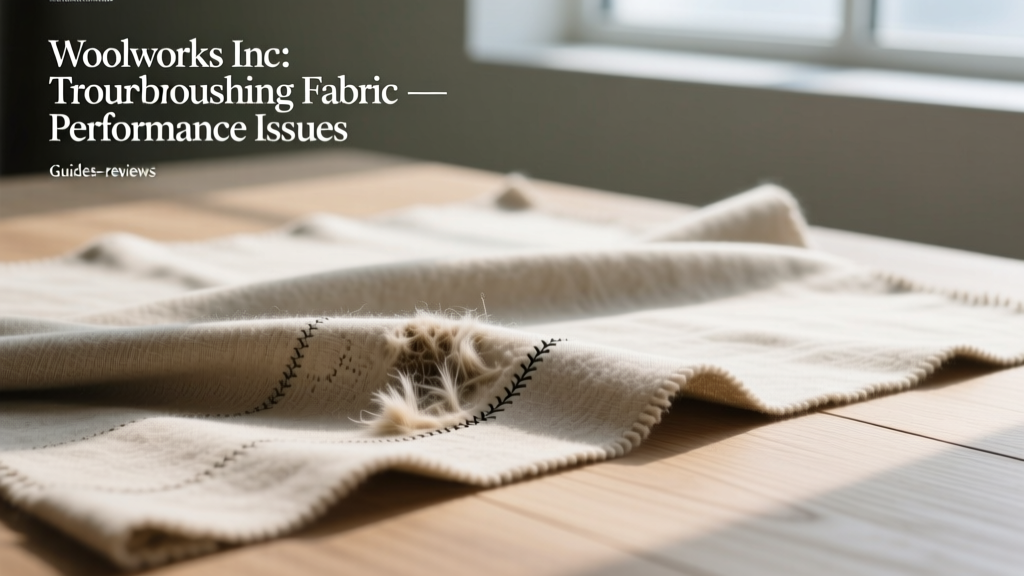 Woolworks Inc: Troubleshooting Fabric Performance Issues