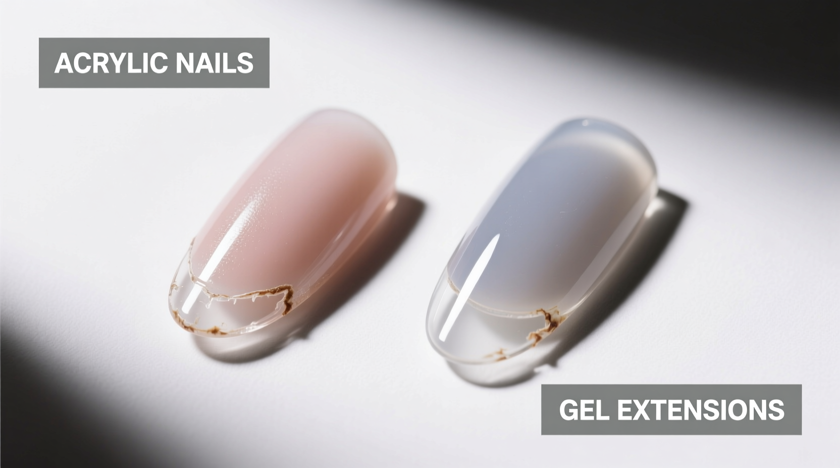 acrylic nail tips vs gel extensions which lasts longer with minimal damage