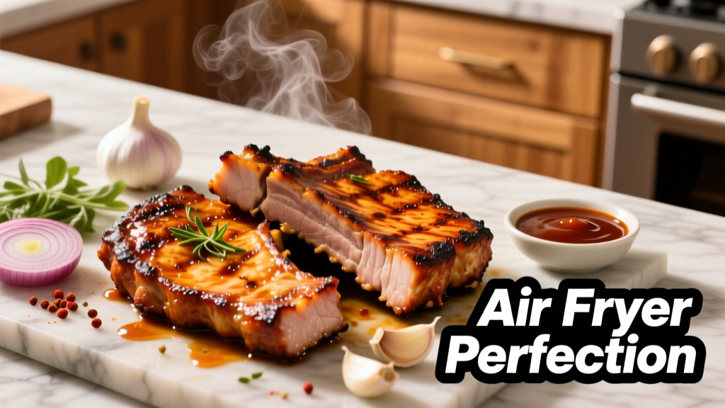 Air Fryer Barbecue Pork Chops (Crispy & Juicy!)