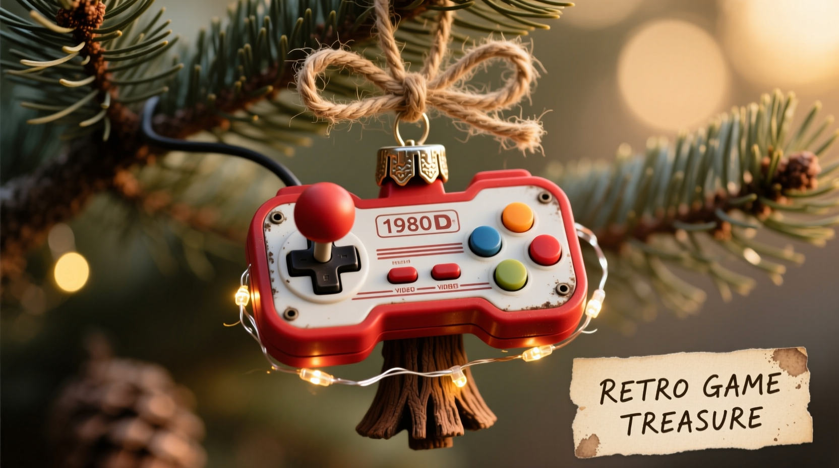 how to repurpose old video game controllers into unique tree ornaments