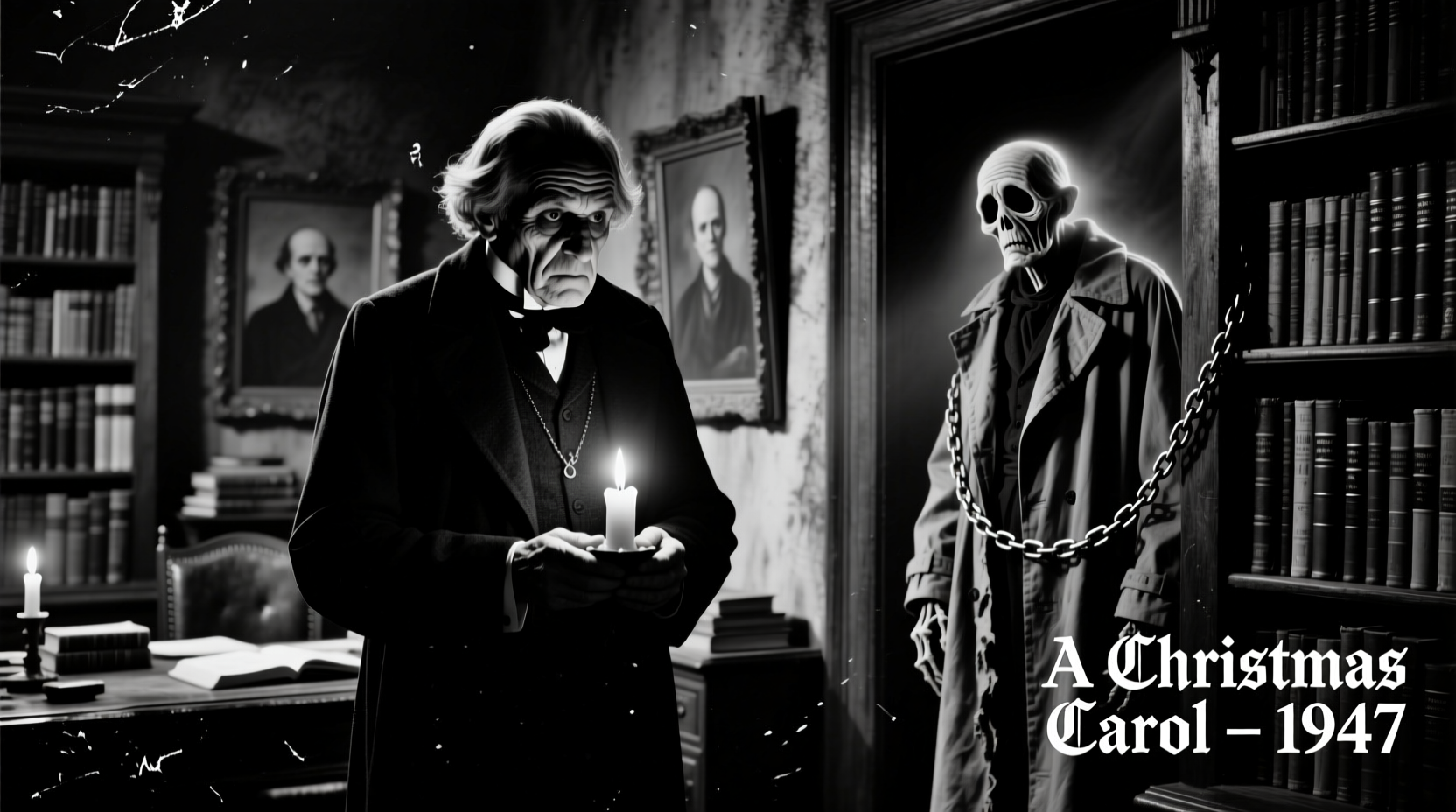 a christmas carol black and white