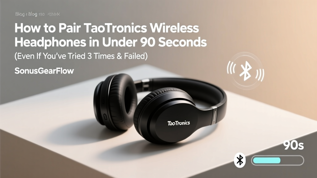 TaoTronics Headphones Pairing Guide (2026)