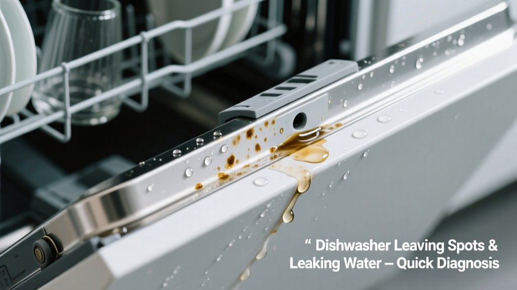 Dishwasher Leaving Spots & Leaking Water: Quick Diagnosis