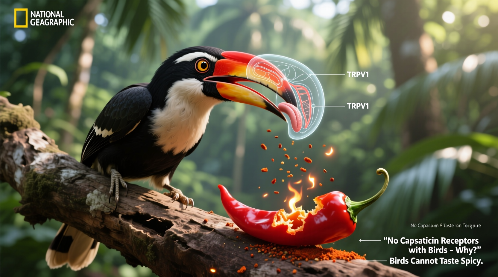 can birds taste spicy