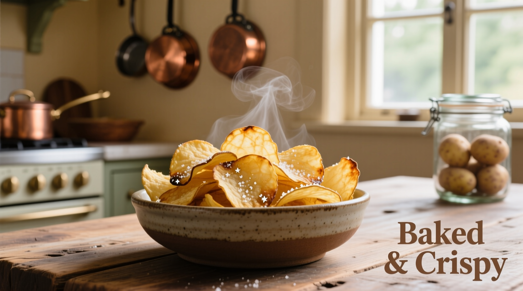 Perfect Oven-Baked Potato Chips: Crispy Healthy Alternative