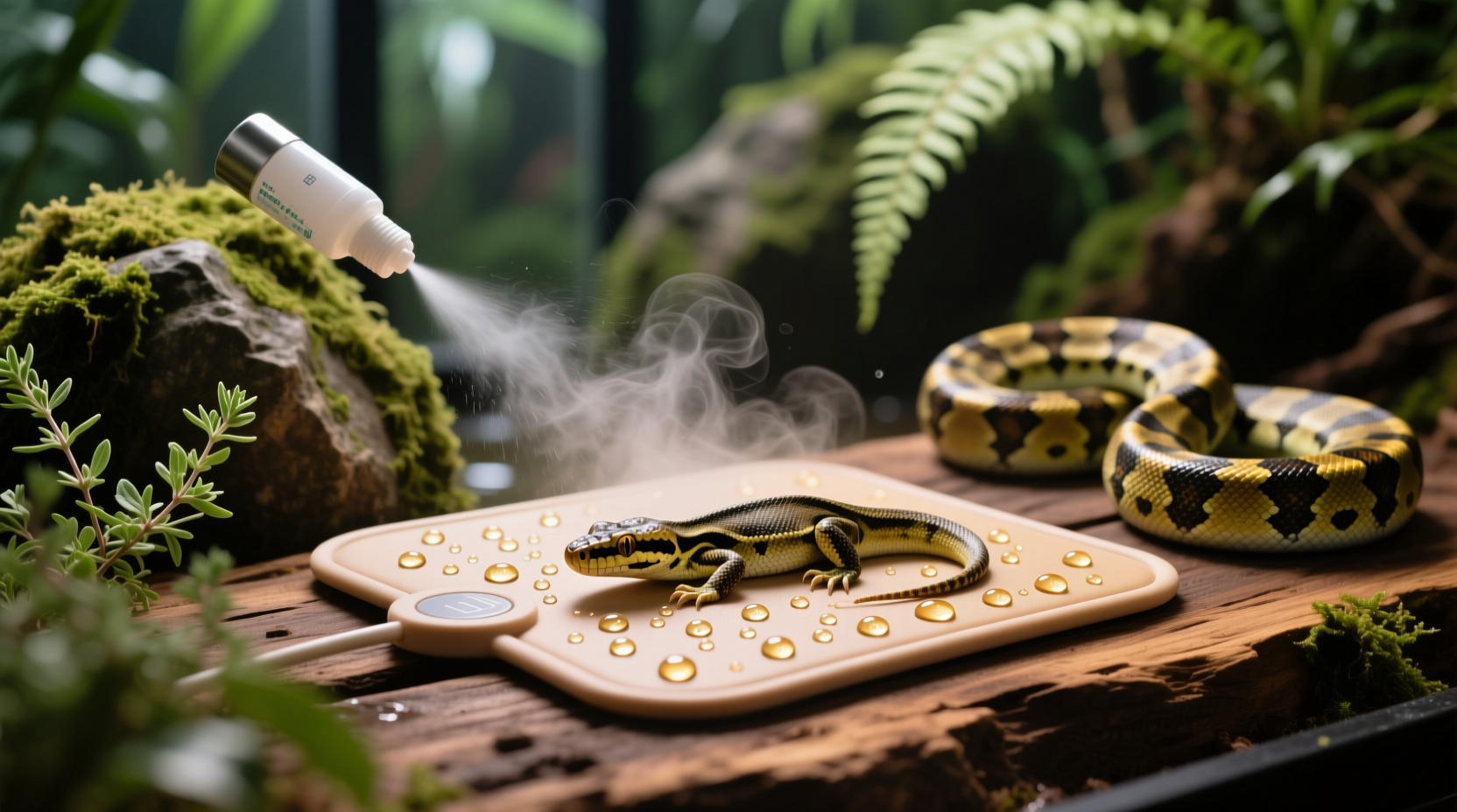 eco friendly reptile heating pad disinfection