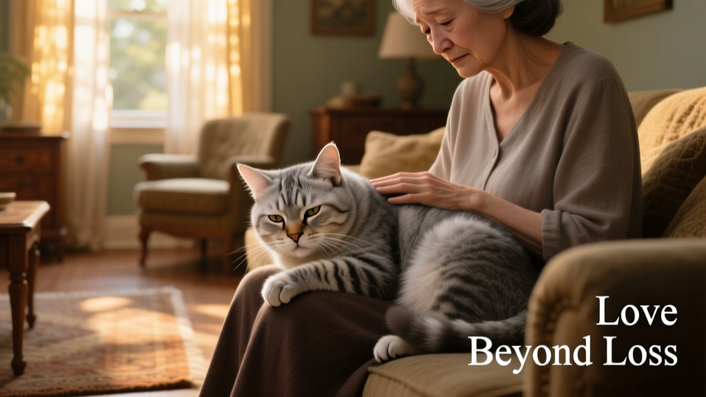 Senior Cat Goes to Human Mom for Comfort After Losing Her Son in Heartbreaking Video