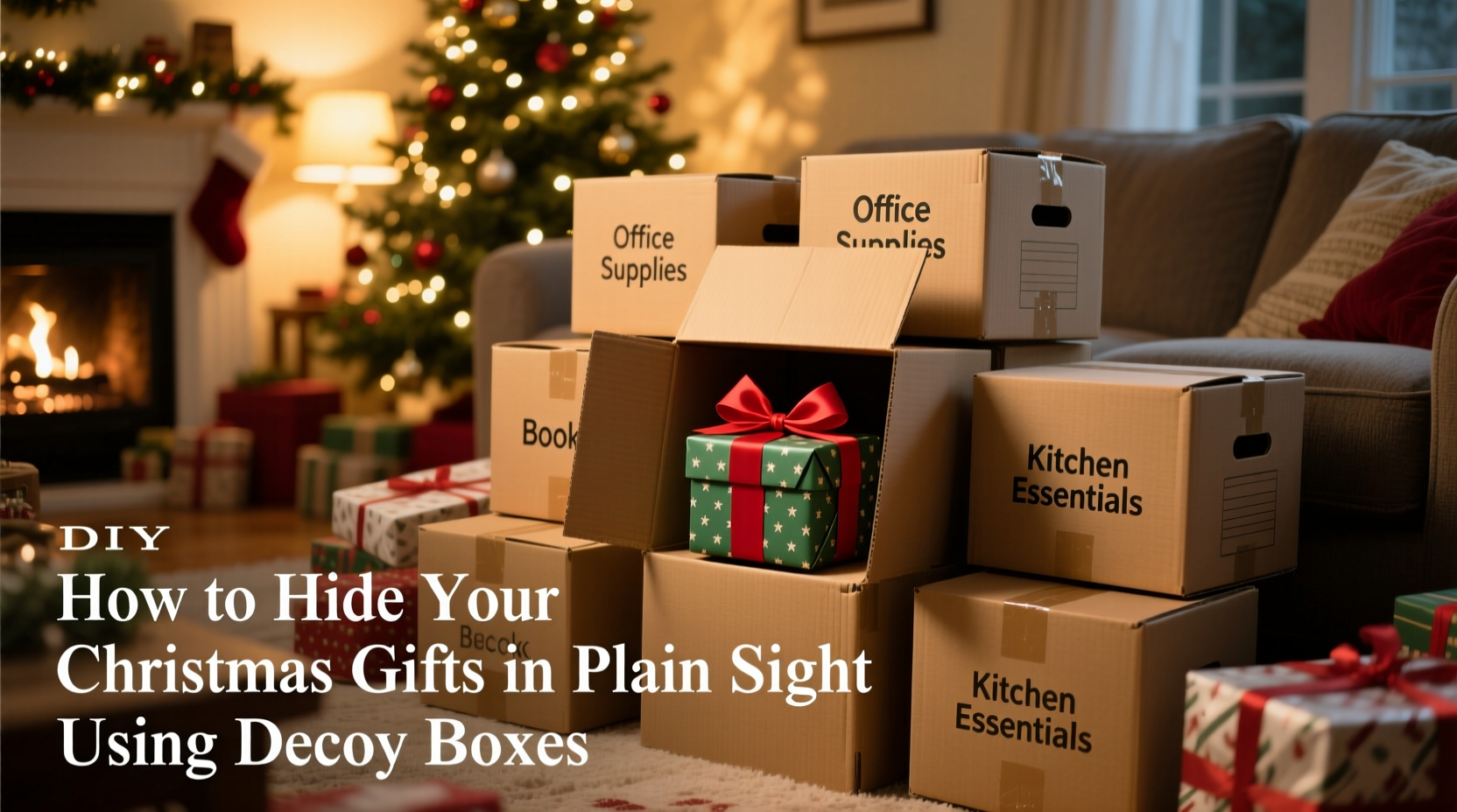 how to hide your christmas gifts in plain sight using decoy boxes