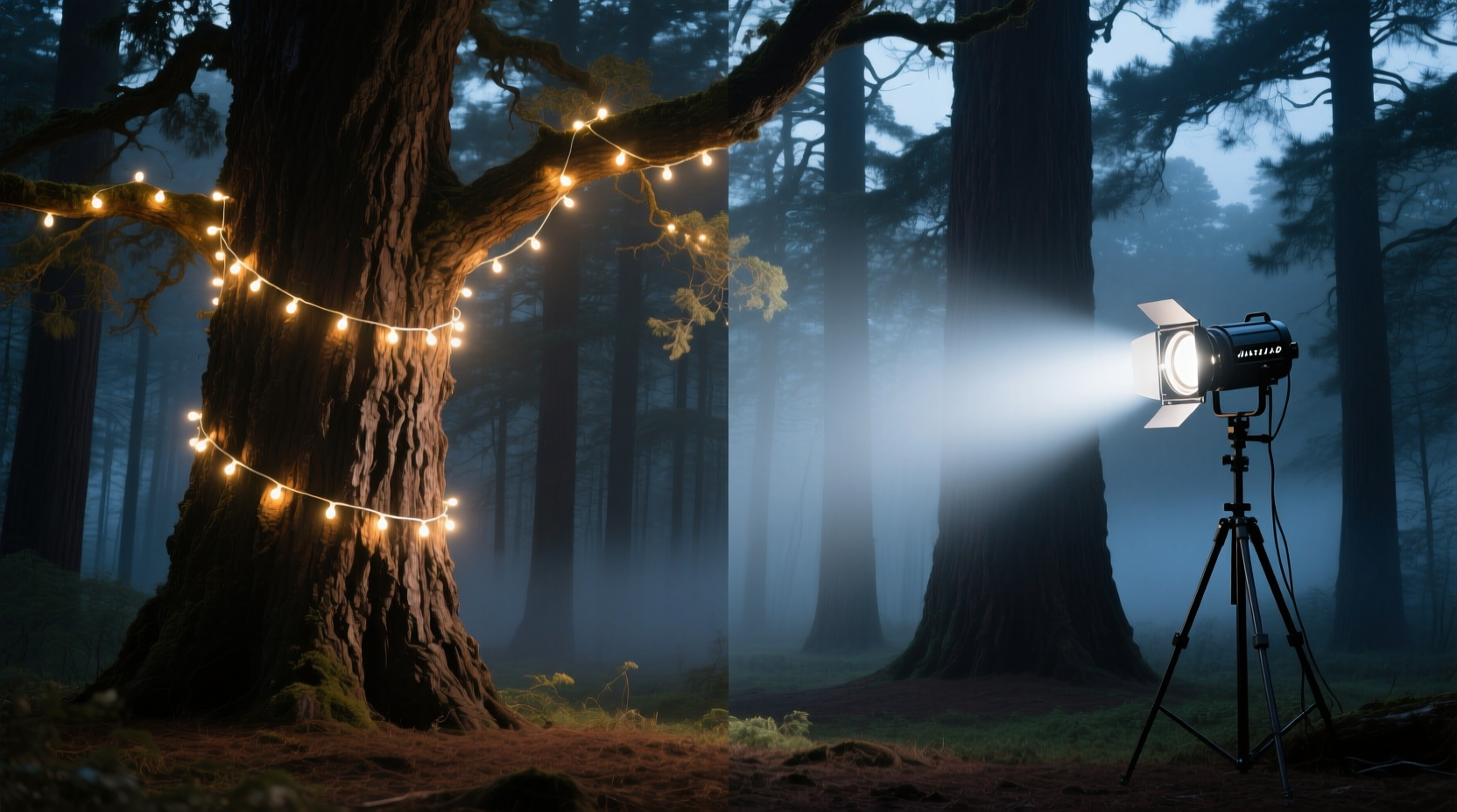 mini lights vs macro lights which shines brighter on large trees