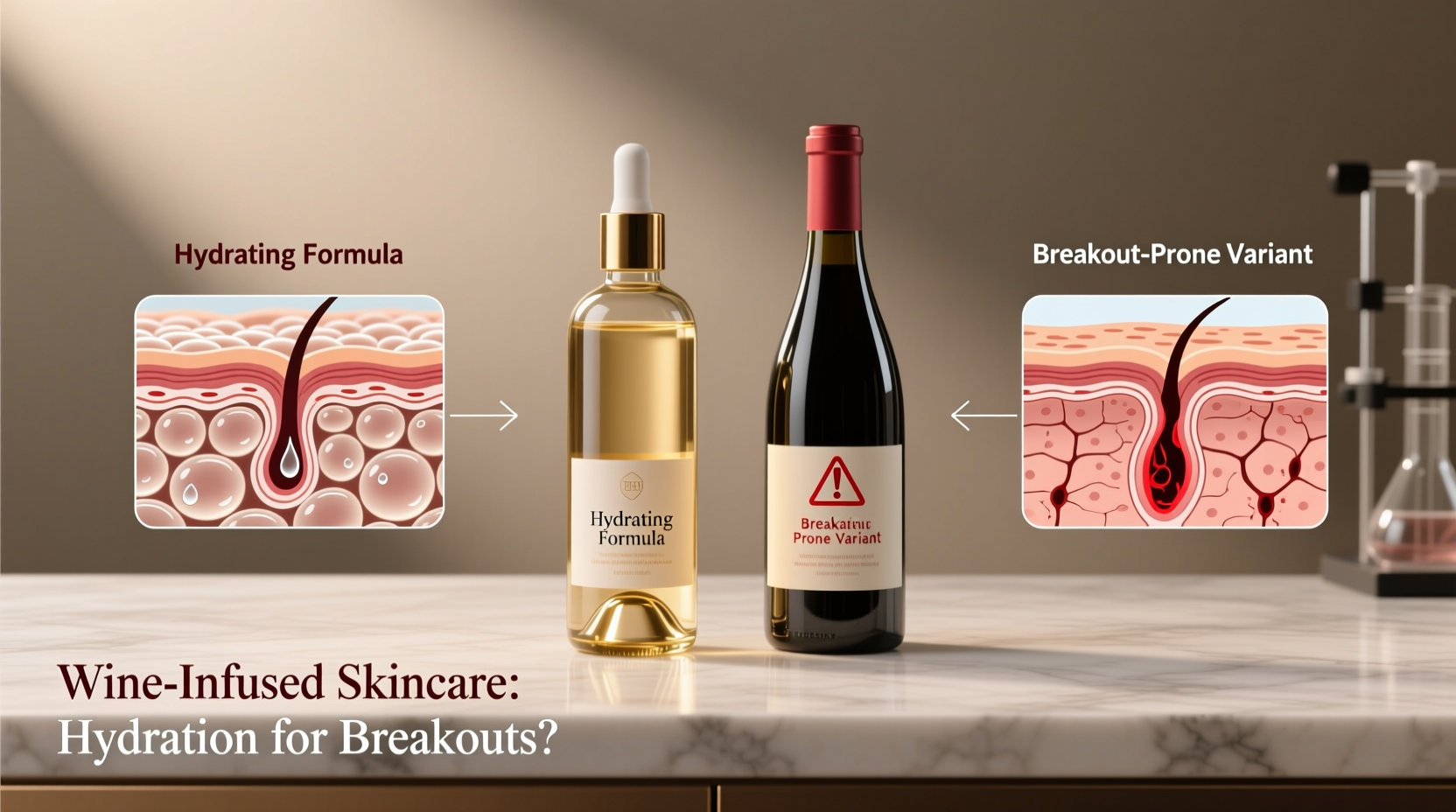 wine-infused skincare products do they hydrate or cause breakouts
