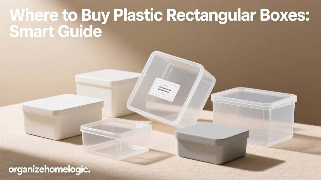 Where to Buy Plastic Rectangular Boxes: Smart Guide