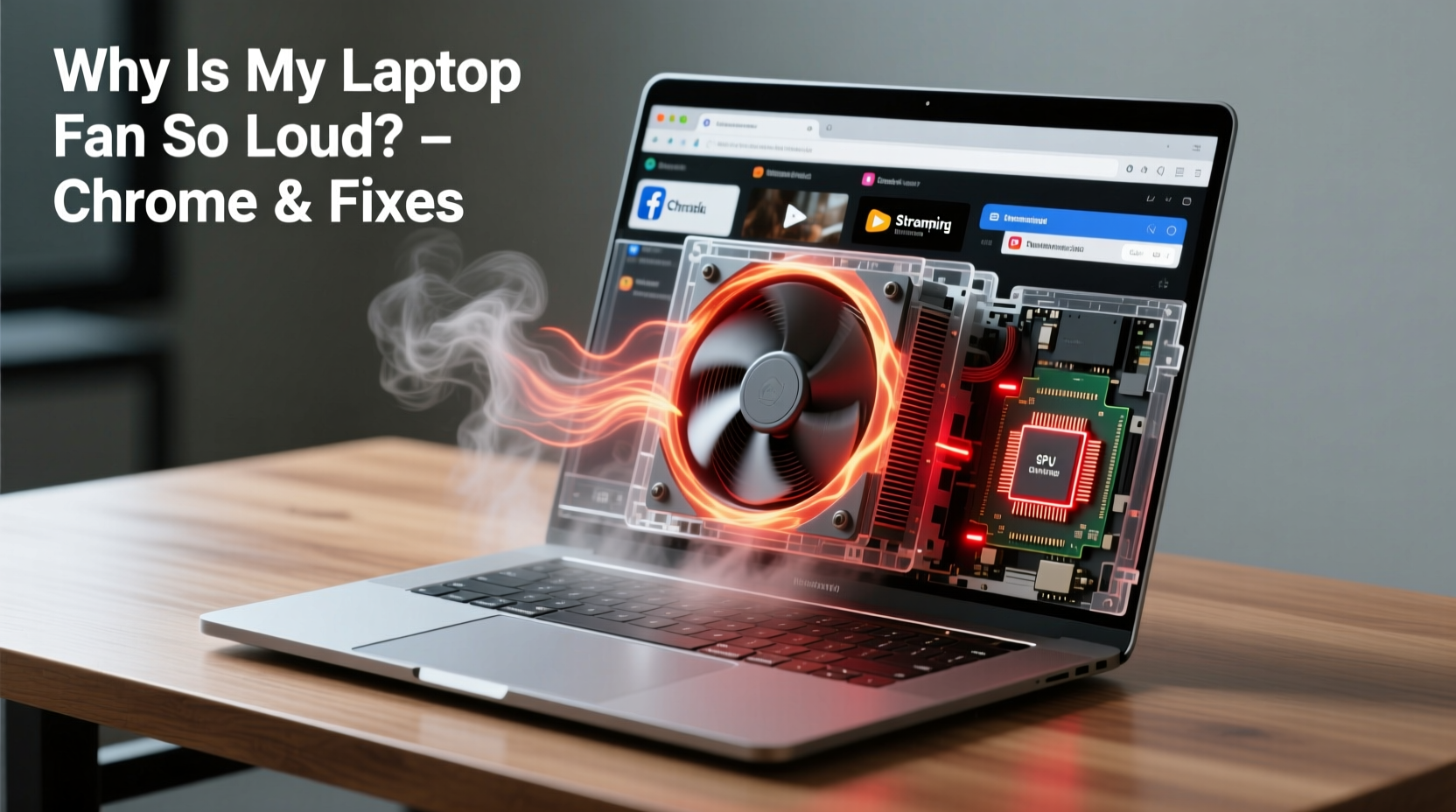 why does my laptop fan get so loud when im only browsing chrome causes and fixes