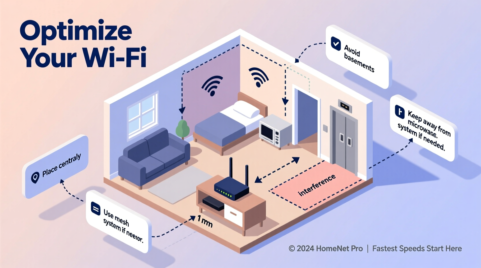 how to optimize router placement for fastest home internet speed