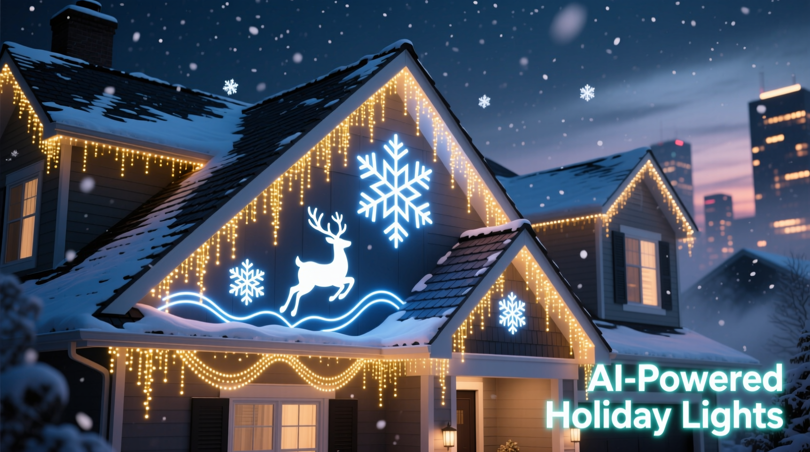 how to use ai to design custom christmas light patterns for your roofline