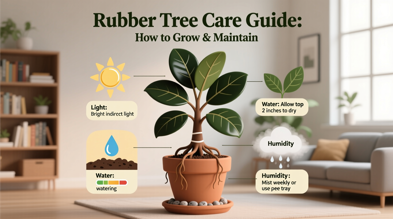 7 Rubber Tree Care Tips for Thriving Plants | TheHomeSprouts