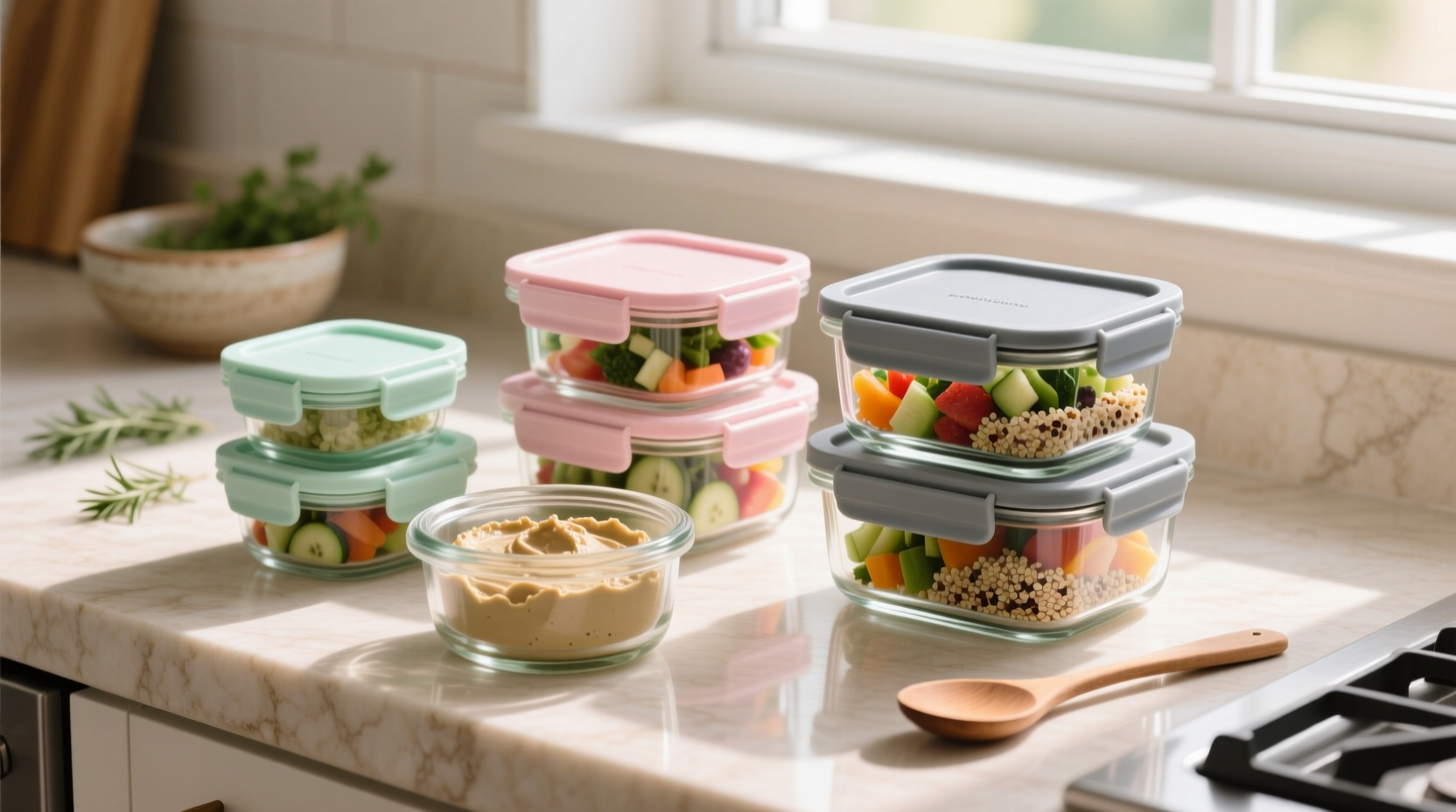 meal prep glass containers