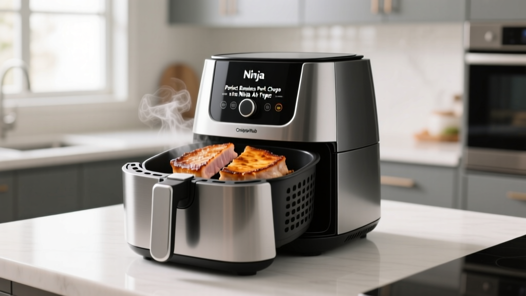Crispy Juicy Boneless Pork Chops in Ninja Air Fryer