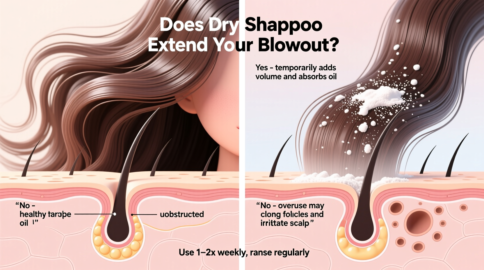 does dry shampoo really extend your blowout or damage your scalp