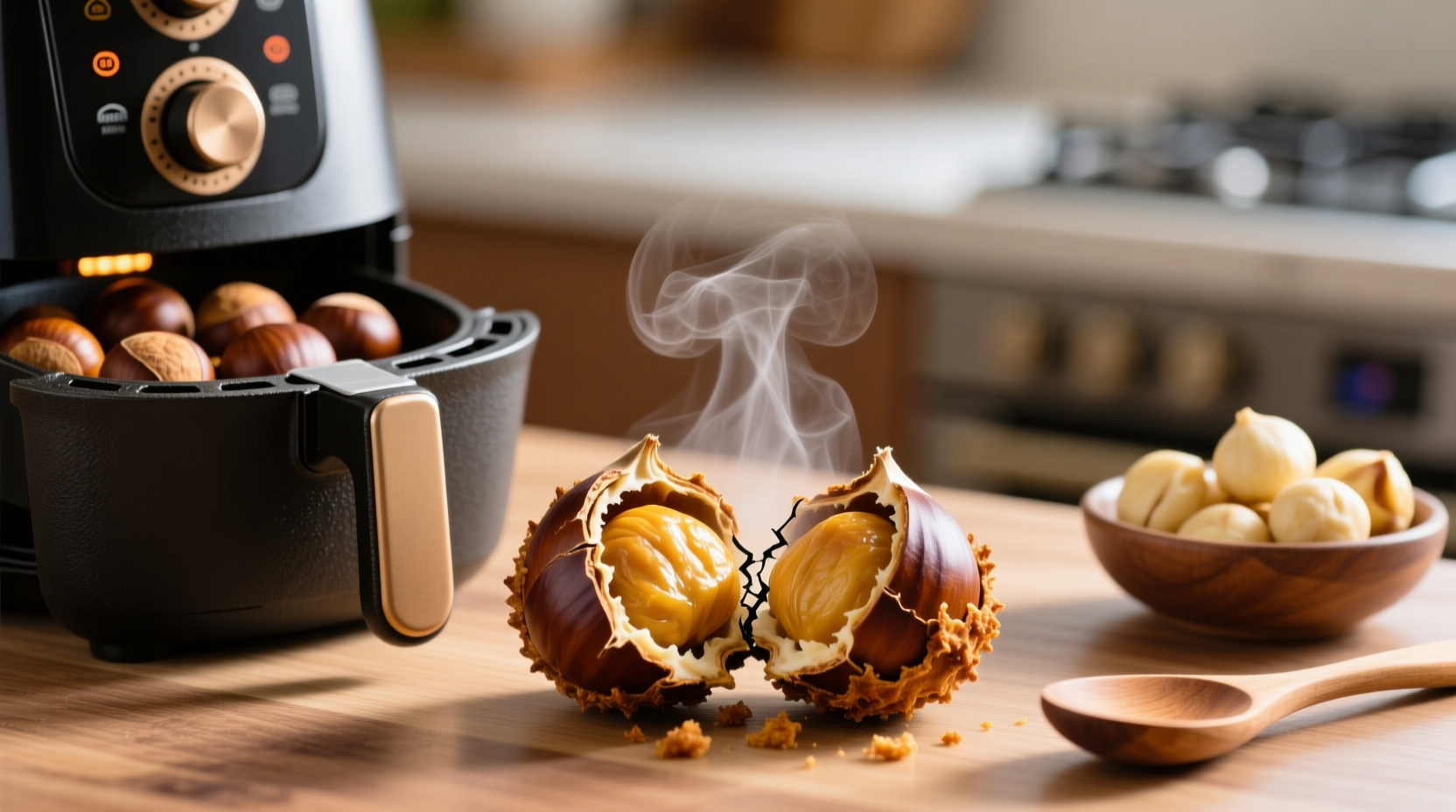 how to air fry chestnuts