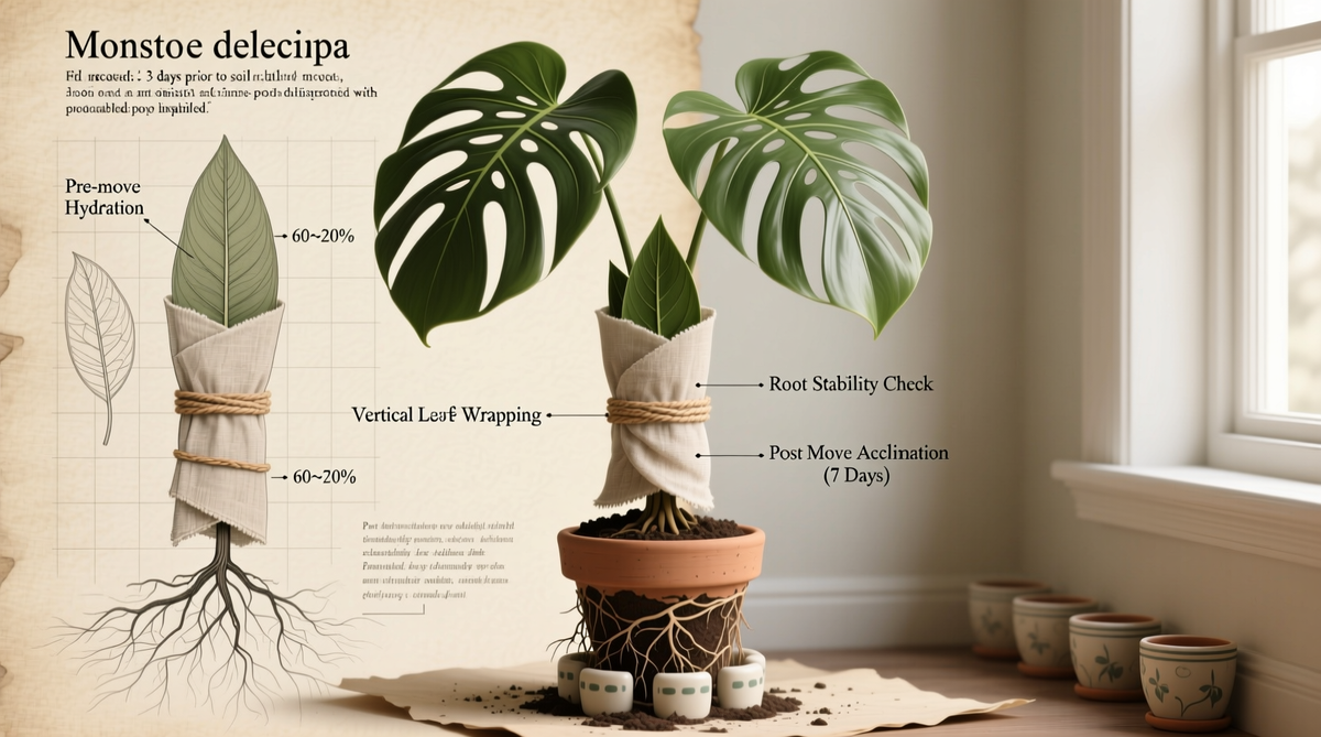 How to Move a Large Monstera Safely