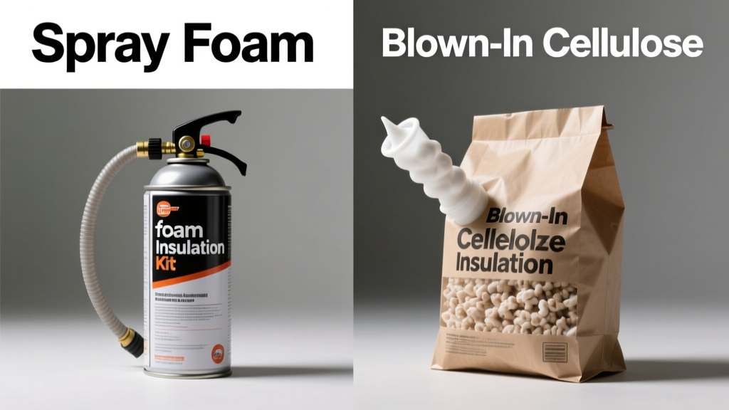 Spray Foam Kit vs Blown-In Cellulose: Which Insulates Better?