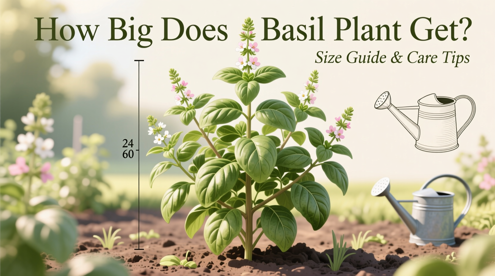 Basil Plant Size Guide: 5 Tips | TheHomeSprouts