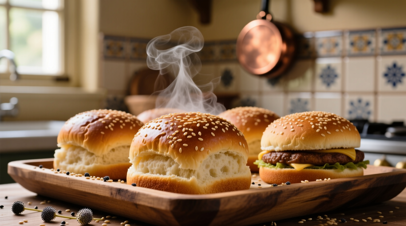 bread baking buns for sandwiches hamburgers