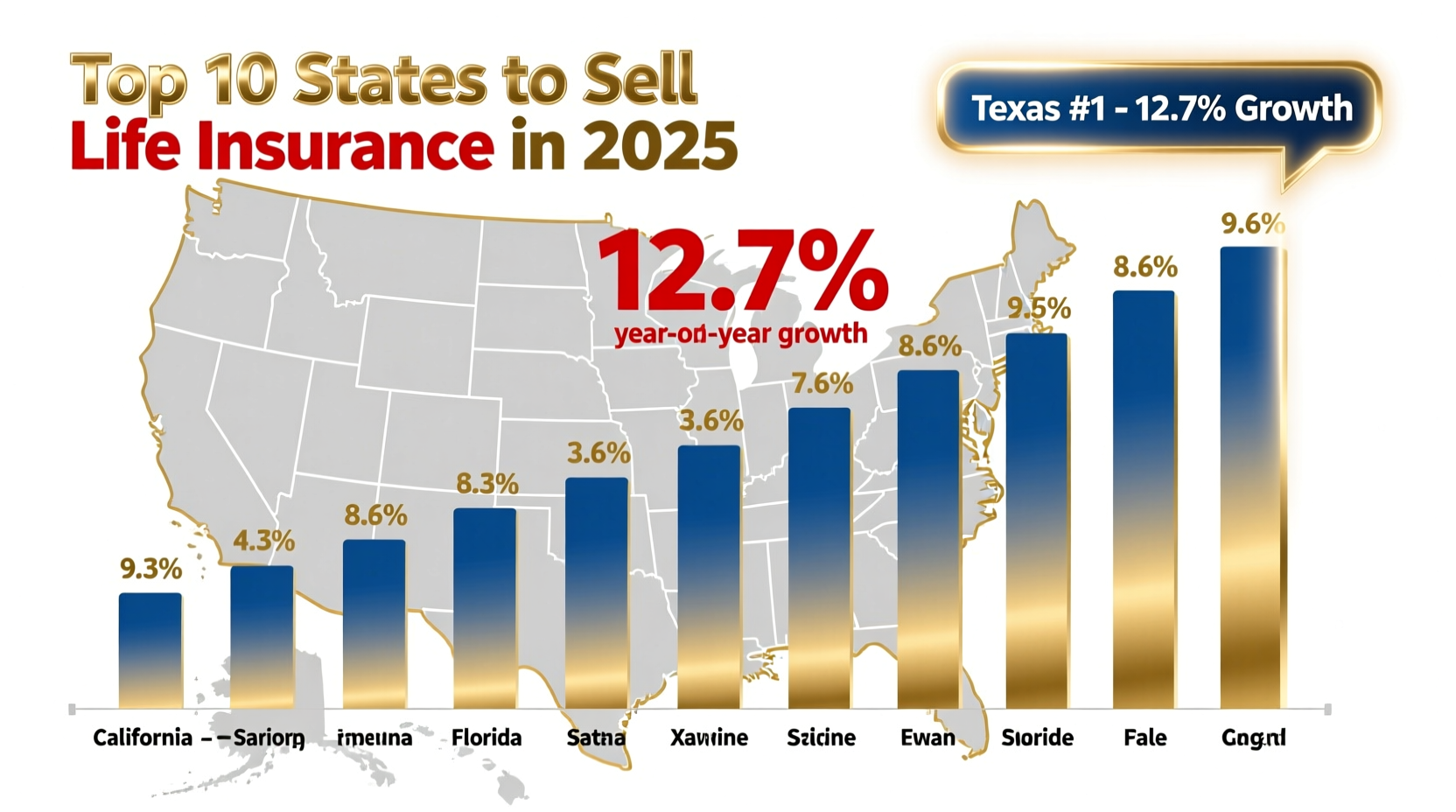 best states to sell life insurance