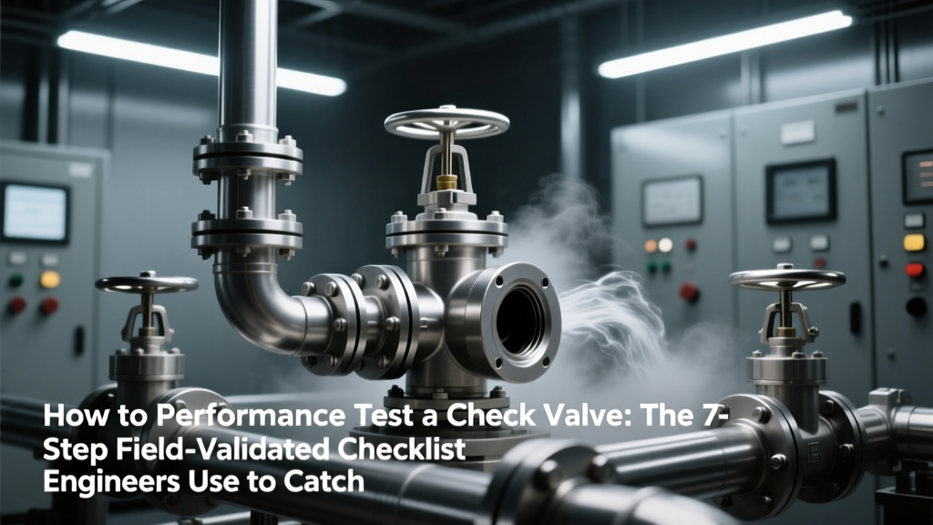 Check Valve Performance Test: 7-Step Field Checklist